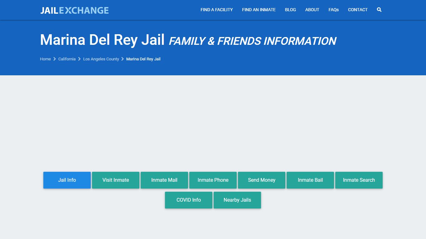 Marina Del Rey Jail Visitation | Mail | Phone | Marina Del ...